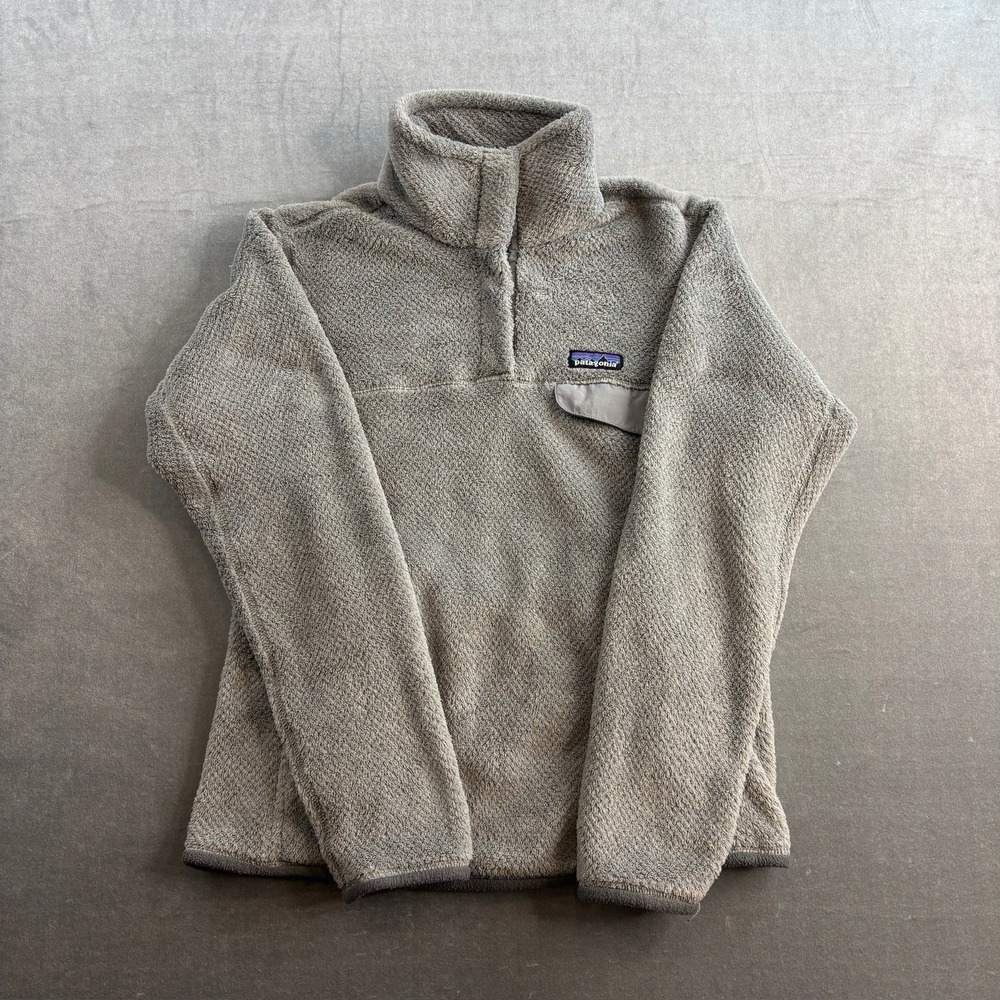 Patagonia Synchilla Jacket Snap‎ T Womens Medium S Pullover Fleece Gray